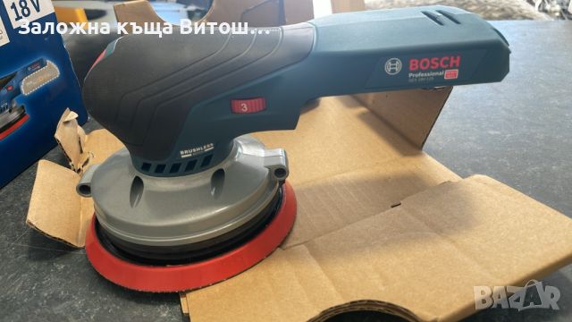 Акумулаторен ексцентършлайф Bosch GEX 18V-125, снимка 4 - Други инструменти - 46082323