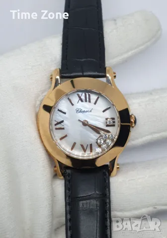 Chopard Happy Sport 36mm Pink Gold MOP Dial Diamonds Дамски Различни Варианти, снимка 1 - Дамски - 47991081