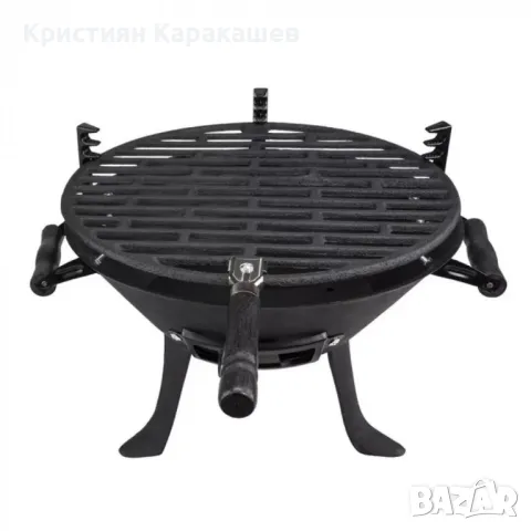Чугунено барбекю за дървени въглища - ø30 см., снимка 1