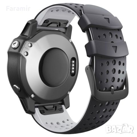 Силиконови аеро каишки, за Garmin Fenix 7X, 6X, 5X GARMIN EPIX GEN 2, снимка 3 - Каишки за часовници - 46187470