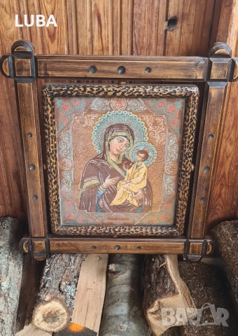 гоблен "Света Богородица с Младенеца", снимка 2 - Гоблени - 54009917