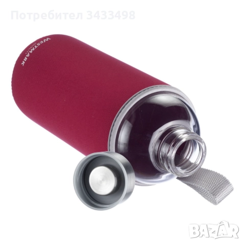 Стъклена бутилка с калъф Westmark Viva, снимка 4 - Чаши - 51971647