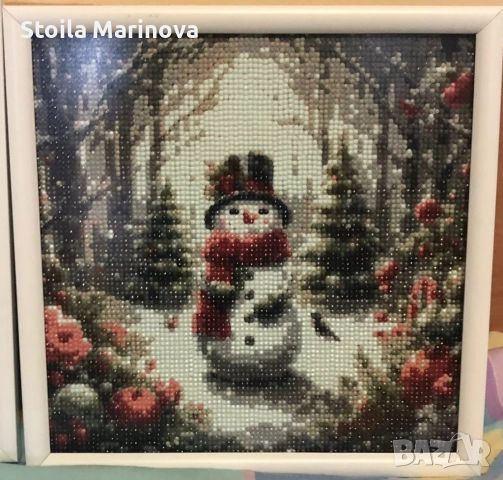 Коледни диамантени гоблени с рамка, снимка 12 - Други - 52321850