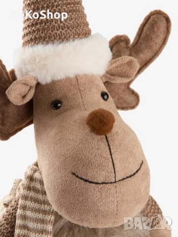 Коледен елен-40 см./Коледна украса/Коледна декорация, снимка 3 - Декорация за дома - 52100107