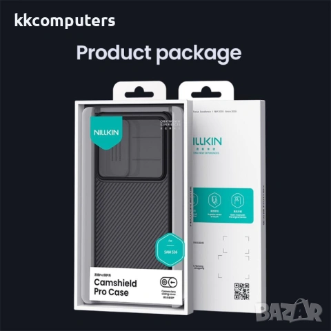 NILLKIN Camshield Pro за Samsung S26 - TPU+PC, Плъзгащо капаче, Прозрачно-черен, снимка 13 - Калъфи, кейсове - 53854562