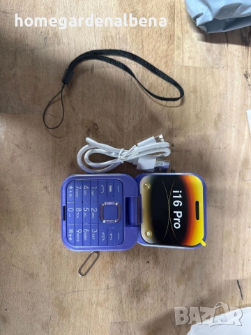 Сгъваем телефон i16 Pro Dual SIM Bluetooth камера FM радио 1000mAh 12м гаранция, снимка 16 - Телефони с две сим карти - 54165974