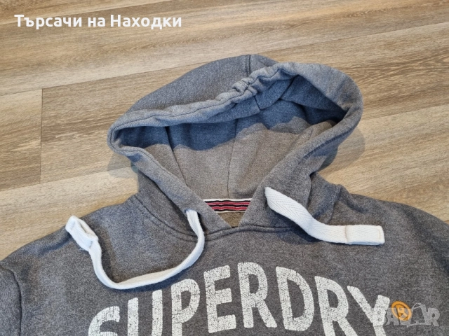 $95 Мъжки суичър SUPERDRY XL Hoodie Gym Running Football Top Jacket Men's , снимка 2 - Суичъри - 52113491