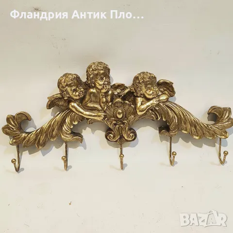 Декоративна закачалка с ангелчета в бароков стил