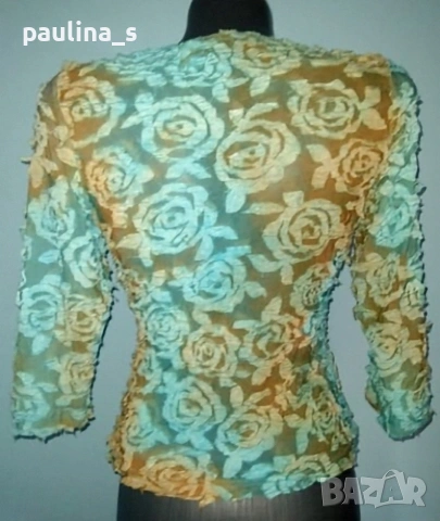 Три различни броя / Луксозна блуза с ламе и с цветя "Melanie lyne", "SNO skins" и България , снимка 18 - Туники - 36537131
