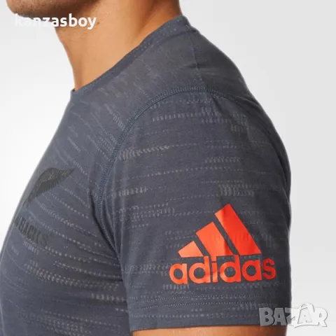 adidas All Blacks Performance Tee GRANITE - страхотна мъжка тениска КАТО НОВА ХЛ, снимка 1 - Тениски - 49496830