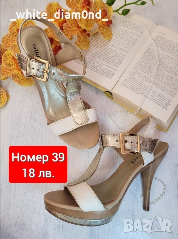 Разнообразие от дамски сандали на ток номер 39 , снимка 3 - Сандали - 51558660