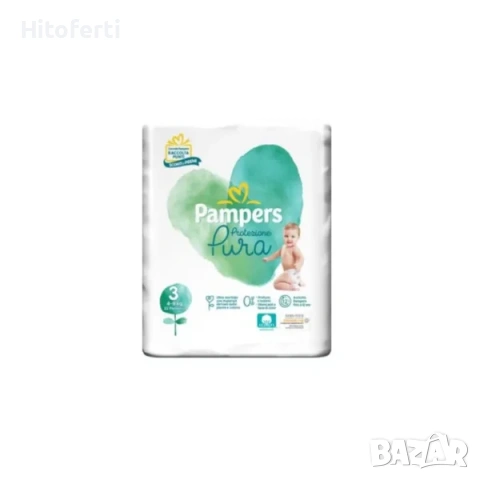 Pampers Pure Protection Midi пелени размер 3 (4-9 кг) 22 бр