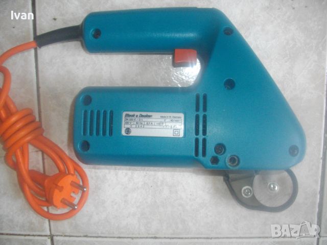 Black Decker-West Germany-Оригинална Ел. Ножица 150 Вата-Като Нова-Старо Качество-Реже Ламарина/Плат, снимка 13 - Други инструменти - 45092543