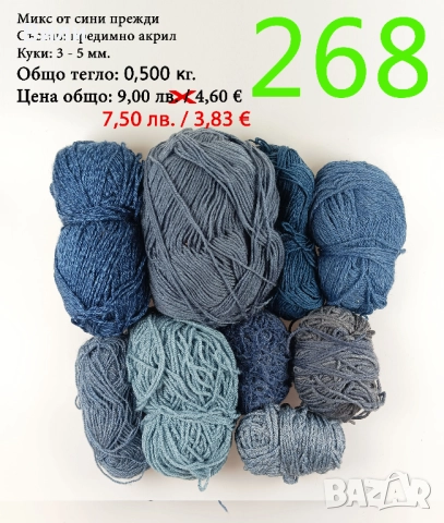 Евтини прежди в малки количества - нови и остатъци , снимка 3 - Други - 52042465