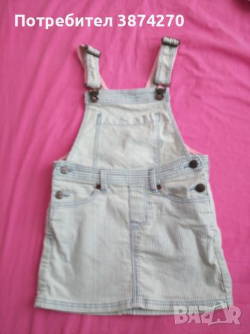 Комплект детска дънкова пола с риза и елече за 5- 6 годишно момиче H&M , снимка 5 - Детски комплекти - 45076368