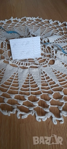 Ръчно плетени на една кука покривки, дантела, снимка 7 - Други стоки за дома - 53171965