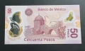 Мексико. 50 песо. 2014 г. Полимер. Чисто нова. UNC., снимка 2
