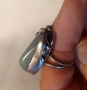 сребърен пръстен , снимка 4