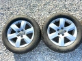 Оригинални 17 джанти от Audi 5x112 Et25, 7J с гуми 235/55 Dunlop, снимка 3