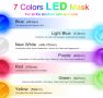 LED маска за лице със сензорен бутон, 7 цвята LED светлинна терапевтична маска за лице, снимка 2
