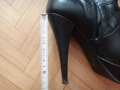Ботуши FABIANO естествена кожа на висок ток и платформа, номер 36, снимка 15
