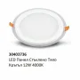 LED панел със стъклено тяло – 6W, 12W, 18W (4000K/7000K), снимка 1