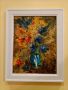 Авторска Маслена живопис,, Натюрморт с цветя ", снимка 1 - Картини - 45220910