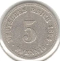 Germany-5 Pfennig-1894 A-KM# 11-Wilhelm II-type 2-small shield, снимка 1