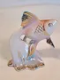 унгарска порцеланова фигура риба Hollohaza , снимка 4