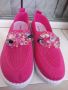 Дамски спортни обувки в розов цвят с камъни, снимка 4