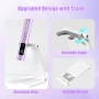  Мини ръчна UV LED лампа за нокти със стойка, снимка 5