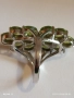 Ефектен сребърен пръстен Trifari с множество камъни ОЛИВИН подходящ аксесоар за ежедневието 27102, снимка 4