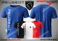 Peugeot тениска t-blue-peu, снимка 1