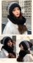 Модна дамска зимна шапка с шал удобна много пухкава/мека и приятна на допир -57% НАМАЛЕНИЕ, снимка 2