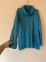 Нова тюркоазена памучна блуза с джобчета 🩵💙💚, снимка 2