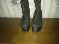 Черни велурени боти, снимка 2