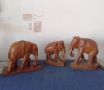 Статуетки на слонове, ръчна дърворезба. , снимка 5