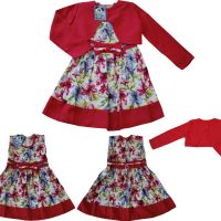 Детска рокля с болеро, изработени от лен, снимка 1 - Детски рокли и поли - 45233317