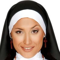 FIESTAS GUIRCA NUN Модна рокля на монахиня, костюм за възрастни жени, размер М, снимка 2 - Костюми - 45438511