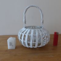 Висящ свещник кошница със свещ, снимка 1 - Градински мебели, декорация  - 45701420