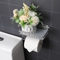 Държач за тоалетна хартия с рафт Полиран хром, SUS 304 Неръждаема стомана , снимка 7 - Други стоки за дома - 45136637