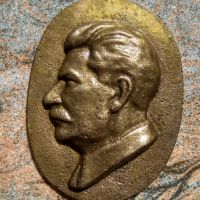 Сталин , масивен, бронзов барелеф. , снимка 3 - Картини - 45386649