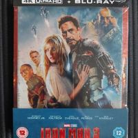 Iron Man 3  -   4K UHD & Blu ray  Steelbook , снимка 1 - Blu-Ray филми - 45805855