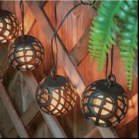 Градински лампи за терса или градина, соларна украса, 4,1м., 8бр., снимка 3 - Соларни лампи - 45762199