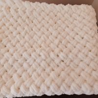  НОВО бяло бебешко одеяло, размер 78/87 см, Спиди, снимка 1 - Спално бельо и завивки - 45718828