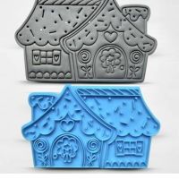 Приказна къща къщичка GINGER HOUSE пластмасов резец форма фондан тесто бисквитки, снимка 1 - Форми - 45210058