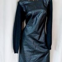 Black Dress Berlin XL/XXL   Макси черна кожена рокля , снимка 1 - Рокли - 45569433