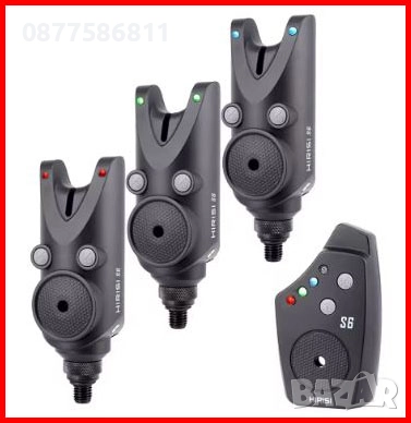 НОВИ СИГНАЛИЗАТОРИ ЗА РИБОЛОВ. КОМПЛЕКТ 3 СИГНАЛИЗАТОРА + СТАНЦИЯ. БЕЗЖИЧНАЛЕ ЛЕД АЛАРМА ЗА ВЪДИЦА., снимка 1