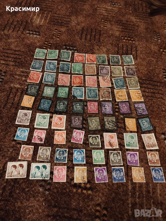 Крал Александър Караджорджевич и Петър. ПОЩЕНСКИ марки, снимка 1