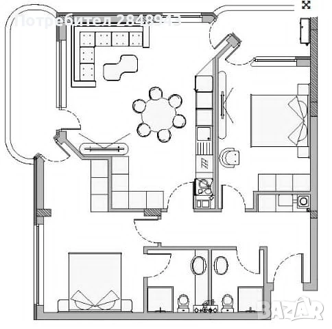 Тристаен апартамент А56 - Комплекс Ниана в Малинова долина на ЗЕЛЕНО, снимка 1